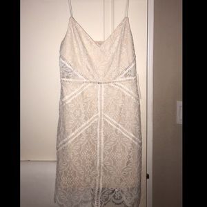 Tobi new with tags white bodycon lace dress